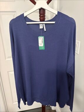 Twik Navy Blue Crewneck Sweater